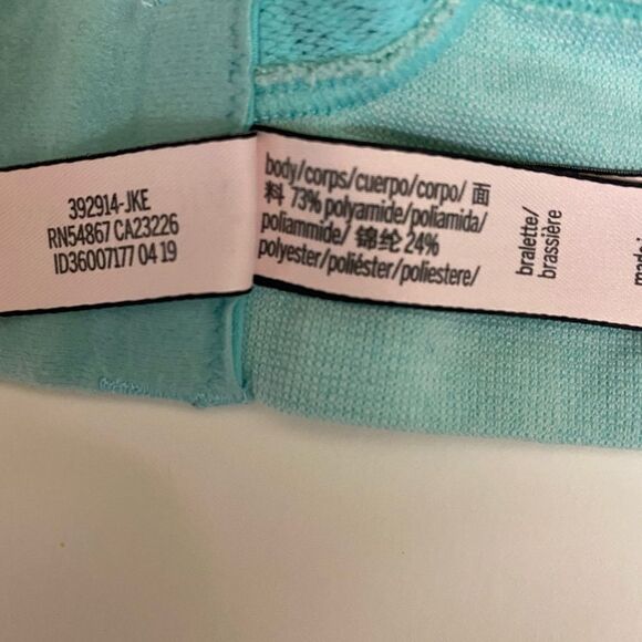 Victoria’s Secret Rare Mint Green VS Logo Print Bralette - Picture 7 of 8